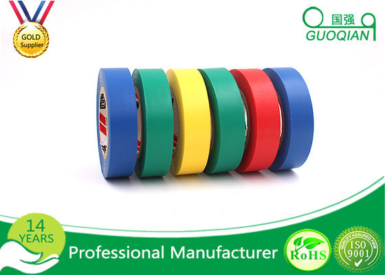 중국 방열 PVC 다 착색된 전기 테이프를 복면하는 접착성 절연제 협력 업체